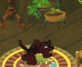 a speech bubble with three dots on it is in a game