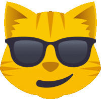 Shades On Cat Sticker - Shades On Cat Joypixels Stickers
