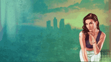 an illustration of a woman with a tattoo on her arm that says ' i love you '