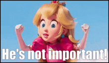 Princess-peach Girl-saying-hes-not-important GIF