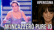 a picture of a woman with the words mincazero pure io on it