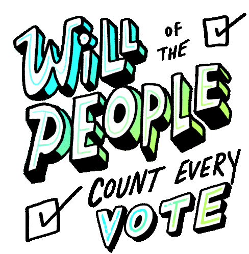 We The People We The People Count Every Vote Sticker - We The People We The People Count Every Vote Will Be Counted Stickers