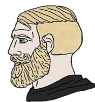 a drawing of a man with a beard