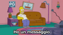 Cellulare Telefono Messaggio Sms Ho Un Messaggio Notifica Simpson Homer Simpson GIF - Cellphone Phone Mobile GIFs