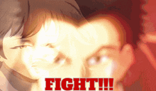 a poster that says fight on it with a cartoon character