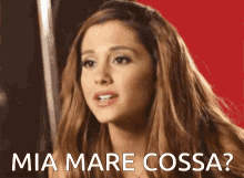 Ariana Grande Mia Mare Cossa GIF - Ariana Grande Mia Mare Cossa Singing GIFs