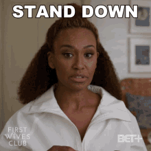 Stand Down Ari Montgomery GIF - Stand Down Ari Montgomery First Wives Club GIFs