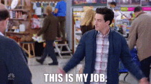 Superstore Jonah Simms GIF - Superstore Jonah Simms This Is My Job GIFs
