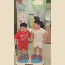 two fat kids asian boys