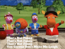 The Backyardigans Thats Not Funny GIF - The Backyardigans Thats Not Funny You Clowns Dont Make Me Laugh GIFs