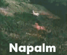 napalm forest fire air drop