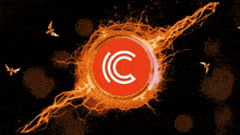 a circle with the letter c on it
