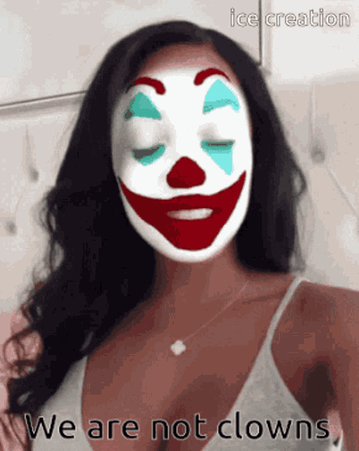 Updated clown makeup. Without nose because I forgot it smh. : r/clowns