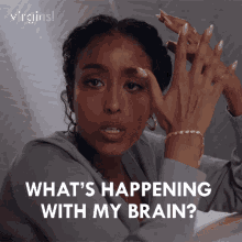 Whats Happening With My Brain Aby GIF - Whats Happening With My Brain Aby Virgins GIFs