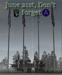 a poster that says june 21st don t forget