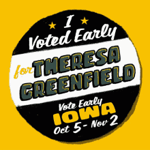 I Voted Early Vote Early Iowa GIF