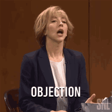 Objection Heidi Gardner GIF - Objection Heidi Gardner Saturday Night Live GIFs