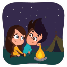 outing love camping couple camping vacation
