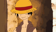 One Piece Luffy GIF - One Piece Luffy Fix Hat GIFs