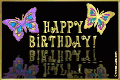Happy Birthday Butterfly GIF - Happy Birthday Butterfly - Temukan ...