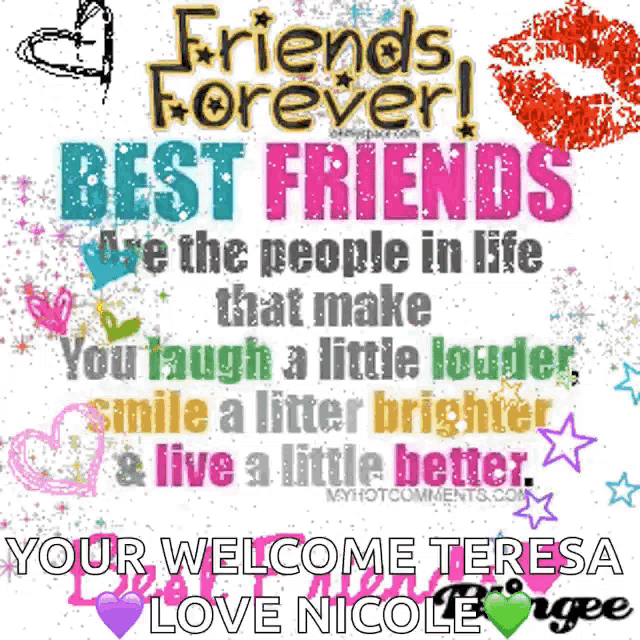 Best Friends Forever - by Maddi Animated Picture Codes and
