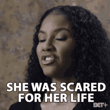 She Was Scared For Her Life Terrified GIF - She Was Scared For Her Life Terrified Frightened GIFs