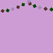 a purple background with squares and arabic writing