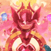 a drawing of a knight with a shield and a shield with the number 25 on it