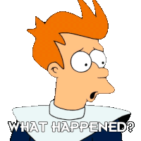 What Happened Fry Sticker - What Happened Fry Billy West Stickers