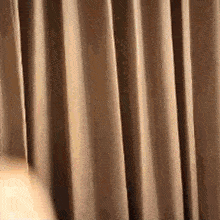 a close up of a pair of brown curtains
