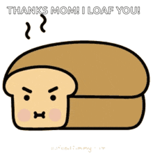 Angry Bread Mad Loaf GIF