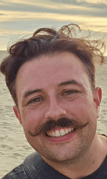 Mustache Beach GIF