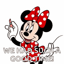Minnie Mouse Thank You GIF - Minnie Mouse Thank You Had Such A Good Time GIFs