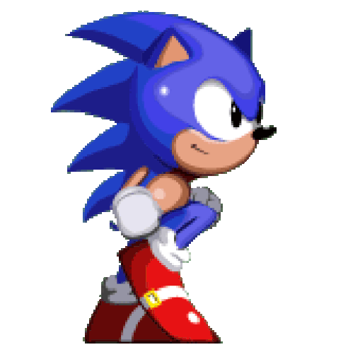 Sonic Hedgehog Sticker - Sonic Hedgehog Running Stickers