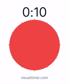 a clock with the time of 0:06 and visualtimer.com on the bottom
