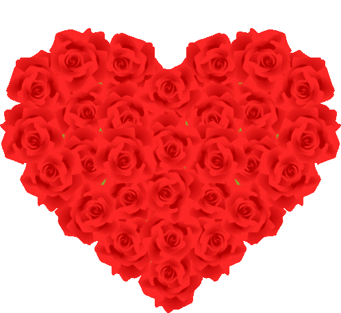 Roses Heart Heart Sticker - Roses Heart Heart Joypixels Stickers