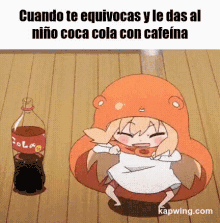 Cuando No Le Das Coca Cola Sin Cafeína GIF - Cafeina Energia Refresco GIFs