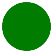 green circle circle round shape