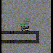 a screenshot of a video game with a few characters and a clock on the wall .