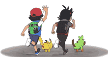 pokemon goodbye running away see you soon see you later
