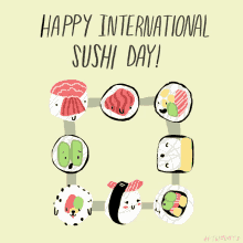 International Sushi Day Sushi GIF - International Sushi Day Sushi Sushi Day GIFs