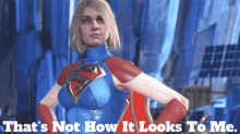 Supergirl Thats Not How It Looks To Me GIF - Supergirl Thats Not How It Looks To Me It Doesnt Look That Way GIFs