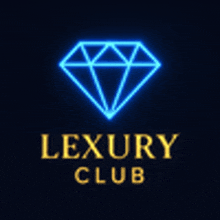 a logo for a luxury club with a diamond on it