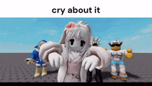 Cry About It Roblox GIF - Cry About It Roblox Roblox Meme GIFs