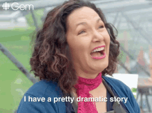 I Have A Pretty Dramatic Story Nadine GIF - I Have A Pretty Dramatic Story Nadine Landscape Artist Of The Year GIFs