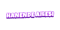 a purple and white logo that says hanende ailesi