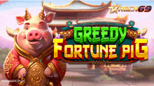 a greedy fortune pig game is being played on agen 69