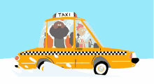 taxi santa cab santa claus driving