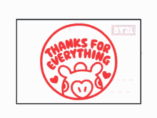 bt21 stamp thanks for everything mang mail