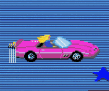 videogames blonde car driving